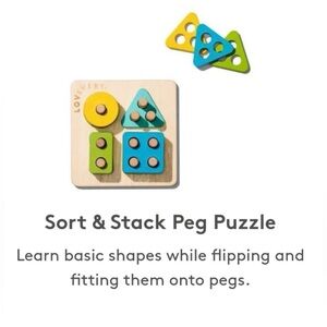 Lovevery Sort & Stack Peg Puzzle